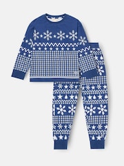 Angel & Rocket Blue Andreas Scandi Print Pyjamas - Image 5 of 8