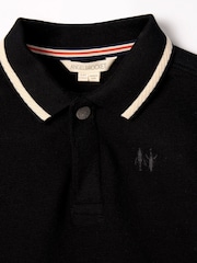 Angel & Rocket Black Tucker Tipped  Polo Shirt - Image 4 of 6