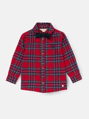 Angel & Rocket Red Camden Brushed Shirt With Bow Tie - Image 5 of 7