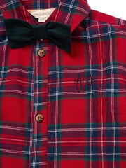 Angel & Rocket Red Camden Brushed Shirt With Bow Tie - Image 7 of 7