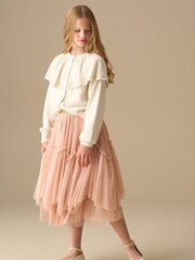Angel & Rocket Natural Elise Cape Collar Cardigan - Image 2 of 7