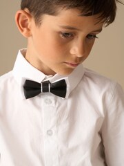 Angel & Rocket White Tuxedo Shirt & Bow Tie - Image 2 of 6