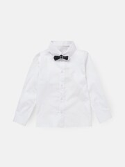 Angel & Rocket White Tuxedo Shirt & Bow Tie - Image 4 of 6