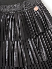 Angel & Rocket Black Lucile Metallic Tiered Rara Skirt - Image 5 of 5