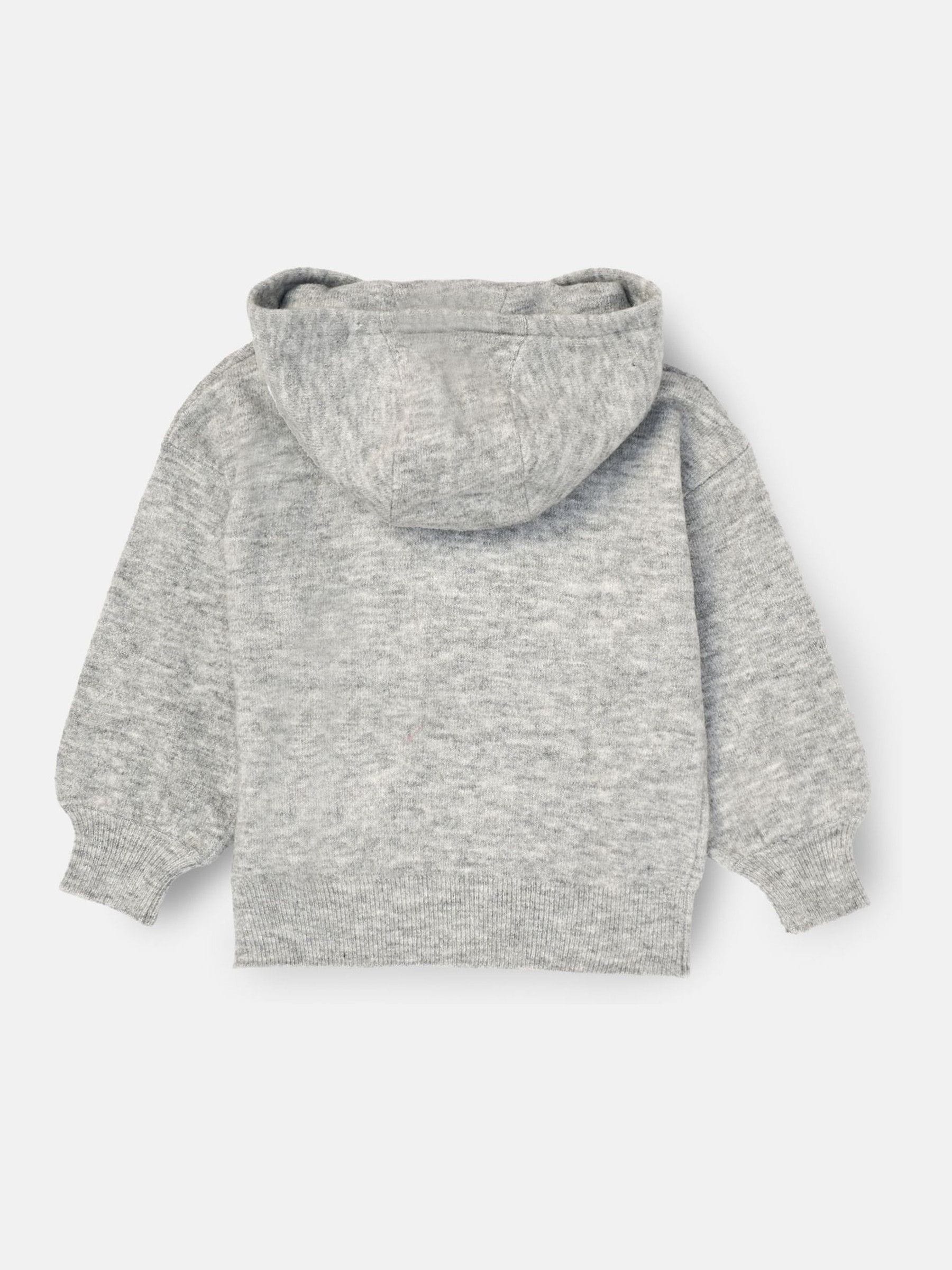 Buy Angel & Rocket Grey Taylor Active Knitted Hooded Jumper from