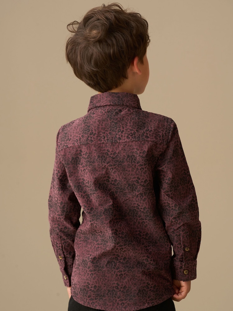 Angel & Rocket Red Hayes Leopard Jacquard Shirt - Image 2 of 8 Angel & Rocket Red Hayes Leopard Jacquard Shirt - Image 2 of 8