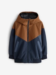Navy Colour Block Jacket - Image 1 of 1
