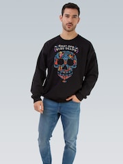 Brands In Black Disney Coco Day Of The Dead Halloween Sweat Top - Image 2 of 4
