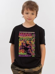 Brands In Black Marvel Zombies Halloween T-shirt - Image 1 of 5