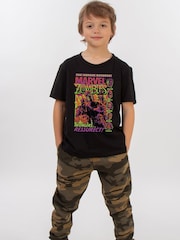 Brands In Black Marvel Zombies Halloween T-shirt - Image 2 of 5
