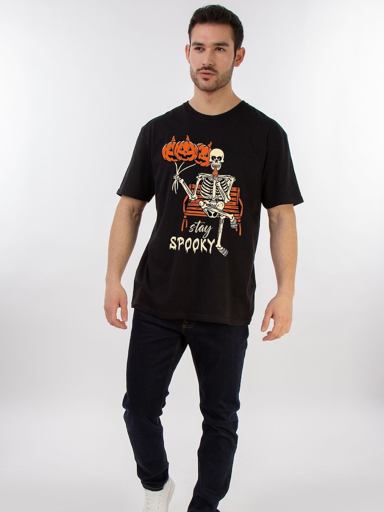 Brands In Black Halloween Stay Spooky T-shirt - Image 2 of 5 Brands In Black Halloween Stay Spooky T-shirt - Image 2 of 5
