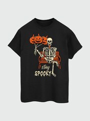 Brands In Black Halloween Stay Spooky T-shirt - Image 4 of 5