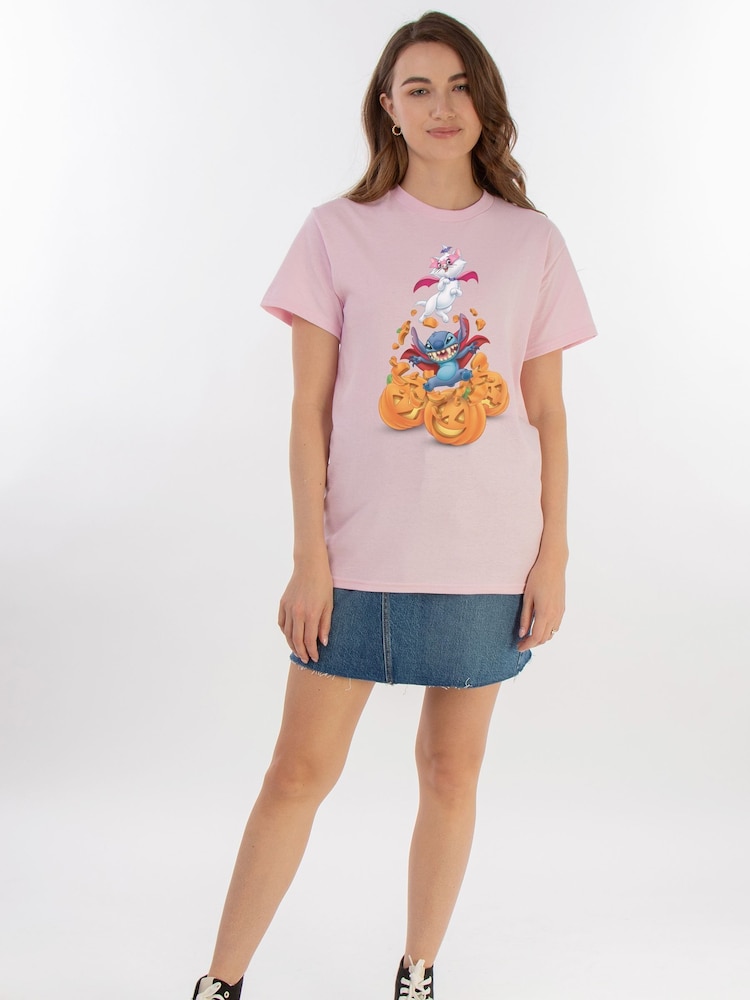 Brands In Pink Disney Stitch Halloween T-shirt - Image 2 of 5 Brands In Pink Disney Stitch Halloween T-shirt - Image 2 of 5