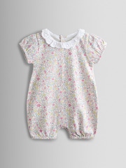 JoJo Maman Bébé 2-Pack Broderie Collar Rompers - 圖片 3/7