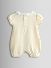 JoJo Maman Bébé 2-Pack Broderie Collar Rompers - 圖片 4/7