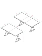 Nina Campbell Oak Mason 6 to 8 Seater Extending Dining Table - Image 5 of 9