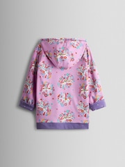 JoJo Maman Bébé Purple Unicorn Pretty Appliqué Reversible Hoodie - Image 3 of 9