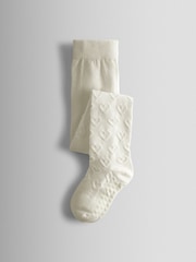 JoJo Maman Bébé Pink 2-Pack Heart Pointelle Tights - Image 2 of 7