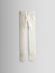 JoJo Maman Bébé Pink 2-Pack Heart Pointelle Tights - Image 3 of 7