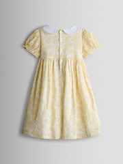 JoJo Maman Bébé Garden Floral Smocked Woven Dress - 圖片 3/6