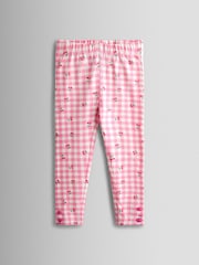 JoJo Maman Bébé Pink Cherry 2-Pack Leggings - Image 5 of 7