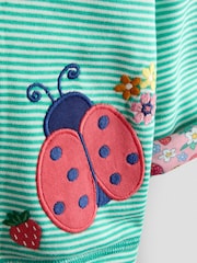 JoJo Maman Bébé Pretty Appliqué Reversible Hoodie - Imaginea 8 din 9