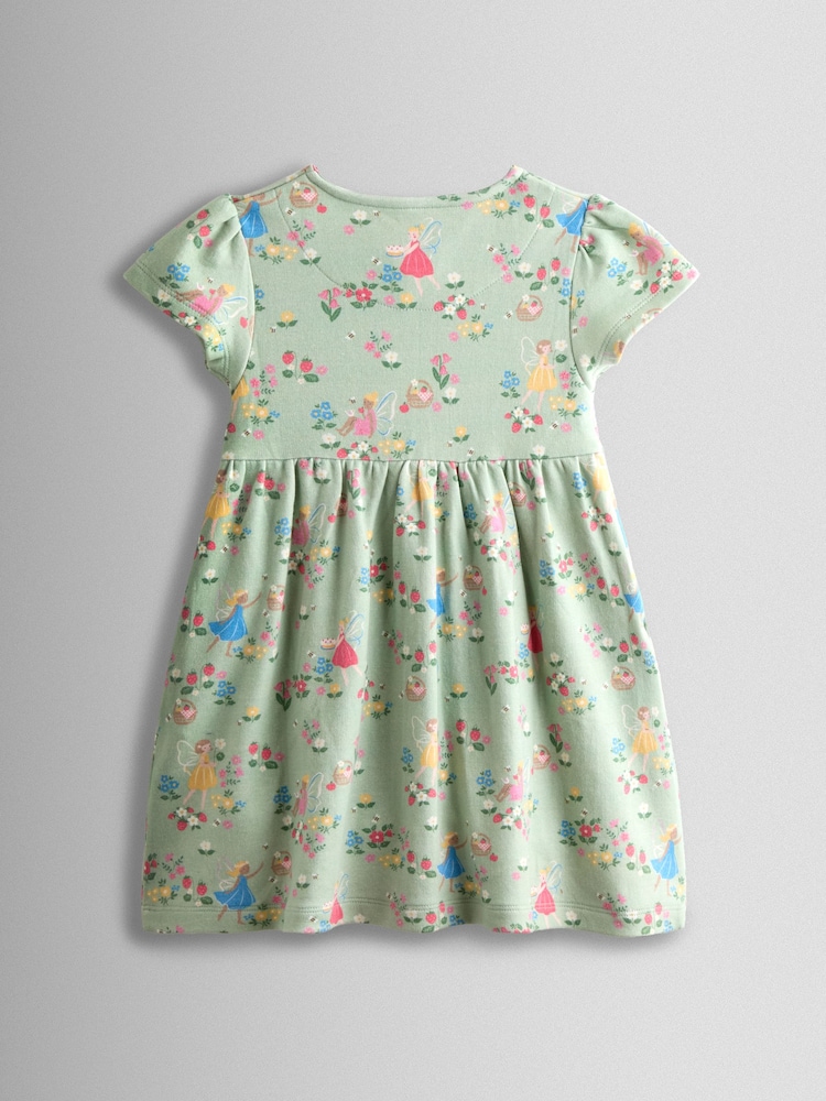 JoJo Maman Bébé Blue Button Down Pet In Pocket Dress - Image 1 of 4