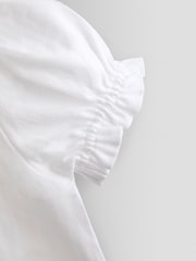 JoJo Maman Bébé White 2-Pack Pretty T-Shirts - Image 4 of 4