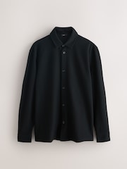 Black Textured Jersey Shirt - Image 5 of 7