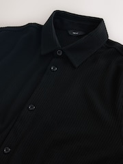 Black Textured Jersey Shirt - Image 6 of 7