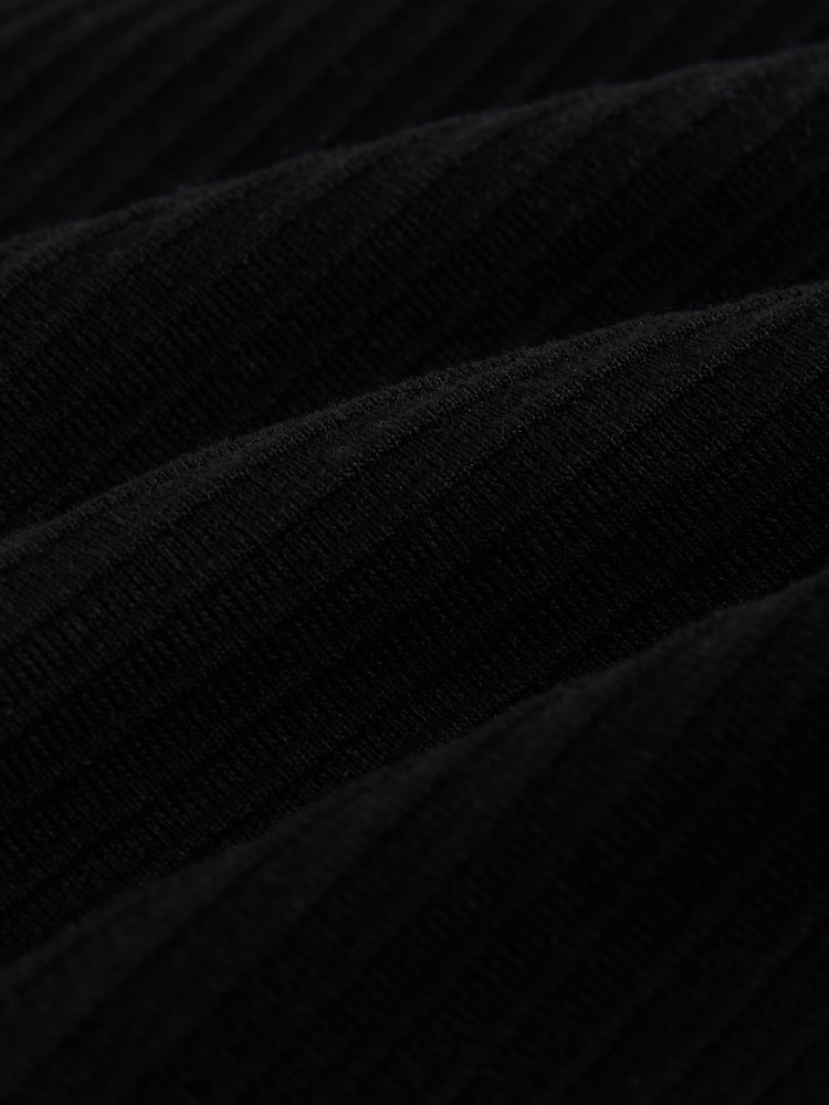 Black Textured Jersey Shirt - Image 7 of 7