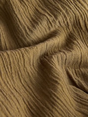 أخضر زيتوني - Maternity Textured Wide Leg Trousers with Linen - Image 4 of 4