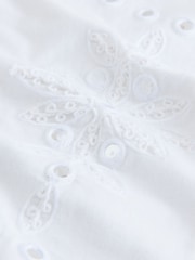 أبيض - Mirror Embellished Sleeveless Top - صورة 3 من 3