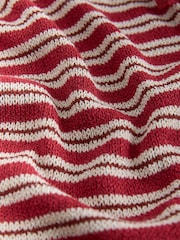 Red/Ecru Stripe Knit Look Wide Leg Trousers - Image 8 of 8