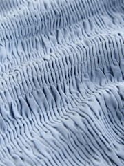 Light Blue Shirred Modal Sleeveless Top - Image 2 of 3