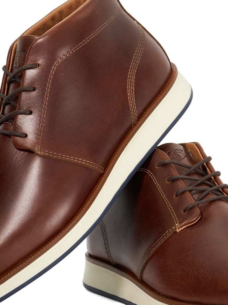 Dune London Brown Smoky Lace Up Boots - Image 6 of 6