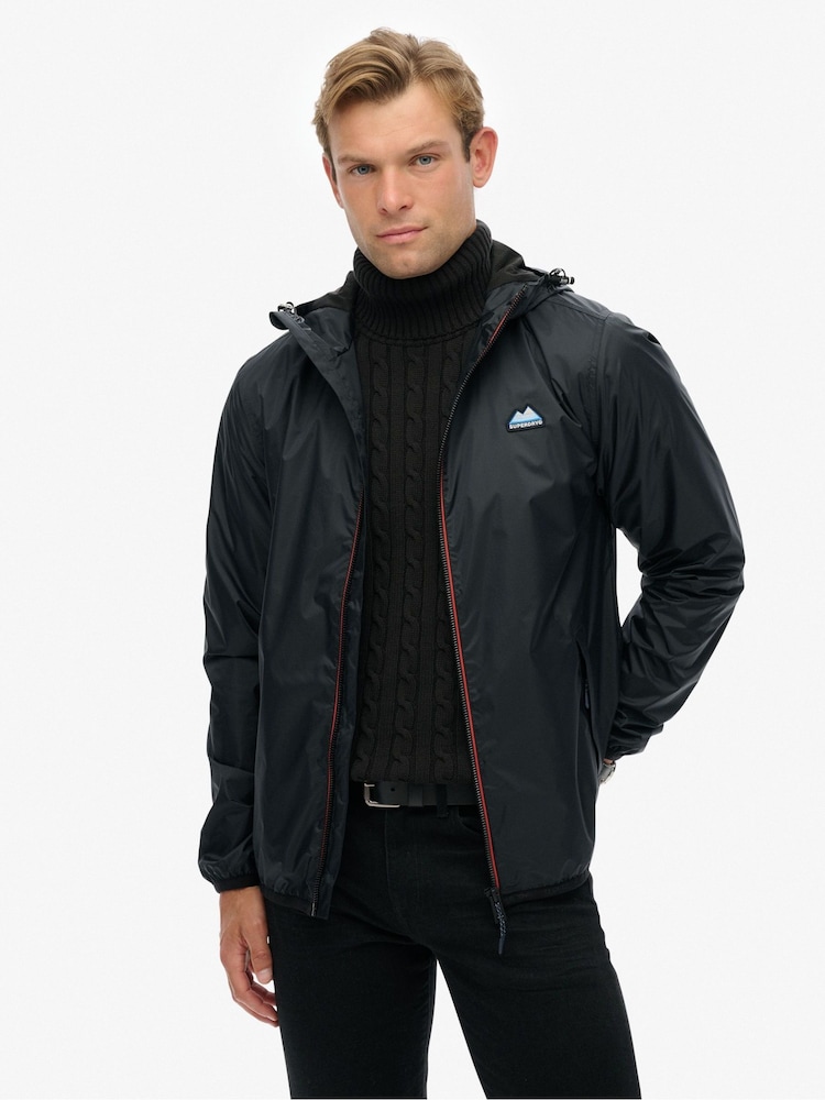 Superdry Blue Essential Tri Windbreaker Jacket - Image 1 of 6 Superdry Blue Essential Tri Windbreaker Jacket - Image 1 of 6