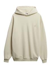 Superdry Grey Blank Oversized Hoodie - Image 1 of 2