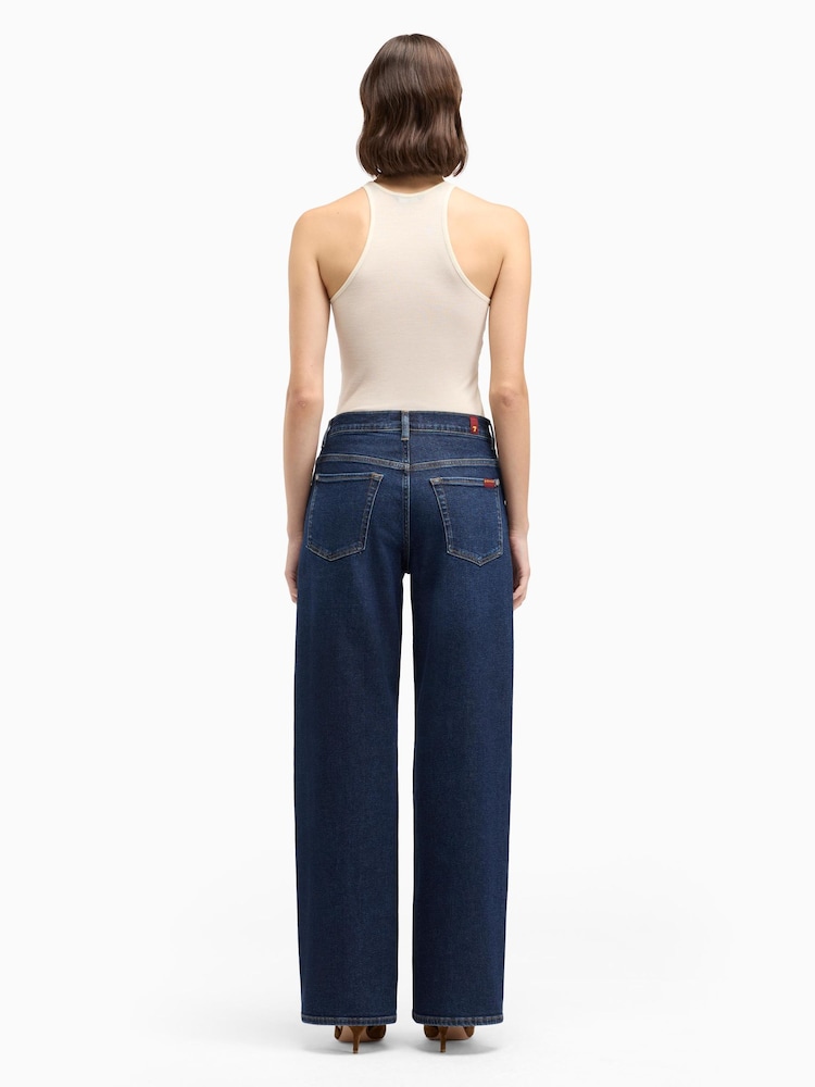 For All Mankind 7 מכנסי ג'ינס בגזרה ישרה, דגם Stovepipe - תמונה 2 מתוך 6