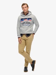 Superdry Grey Mountain Relaxed Hoodie - Image 3 of 6