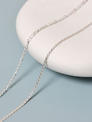 Simply Silver Silver Tone Polished Twist Chain Necklace - Image 3 of 4