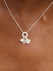 Simply Silver Sterling Silver 925 Cubic Zirconia Clover Charm Pendant - Image 3 of 3