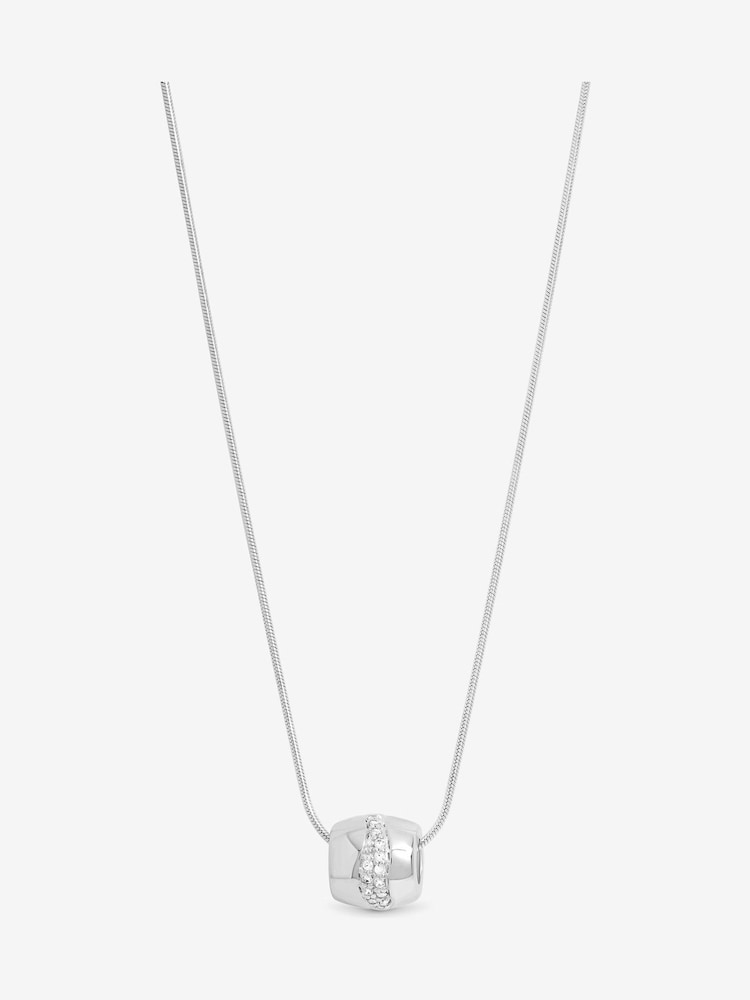 Simply Silver 925 Sterling Silver Pave Charm Pendant - Image 1 of 3