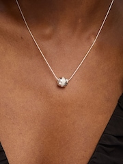 Simply Silver 925 Sterling Silver Pave Charm Pendant - Image 2 of 3
