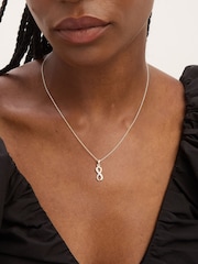 Simply Silver 925 Sterling Silver Cubic Zirconia Infinity Pendant - Image 4 of 4