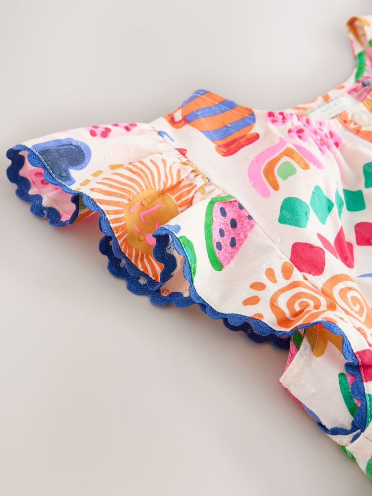 Leuchtende Farben/Tropenprint - Bluse mit Schnürung vorne (3-16Jahre) - Bild 7 von 7