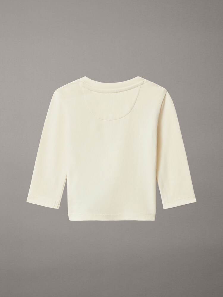 Calvin Klein Grey Newborn Long Sleeve T-Shirt - Image 2 of 2 Calvin Klein Grey Newborn Long Sleeve T-Shirt - Image 2 of 2