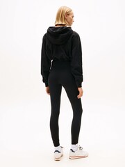 Tommy Jeans Black Metallic Logo Full Length Leggings - Image 3 of 5