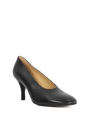 Dune London Black Abundant Round Toe High Cut Court Shoes - Image 3 of 6