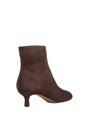 Dune London Brown Orina Round Toe Kitten Heels - Image 4 of 6